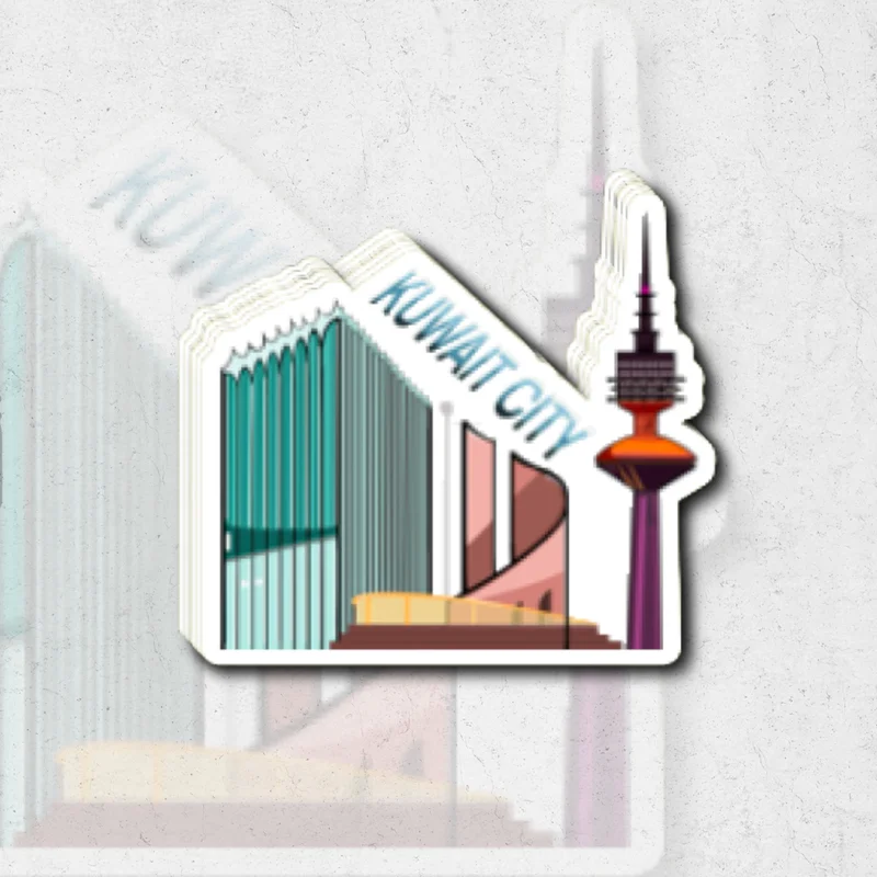 kuwait city (Sk Exclusive)- glossy vinyl sticker