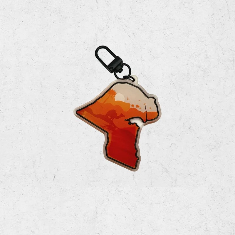 Kuwait map (SK exclusive) acrylic keychain