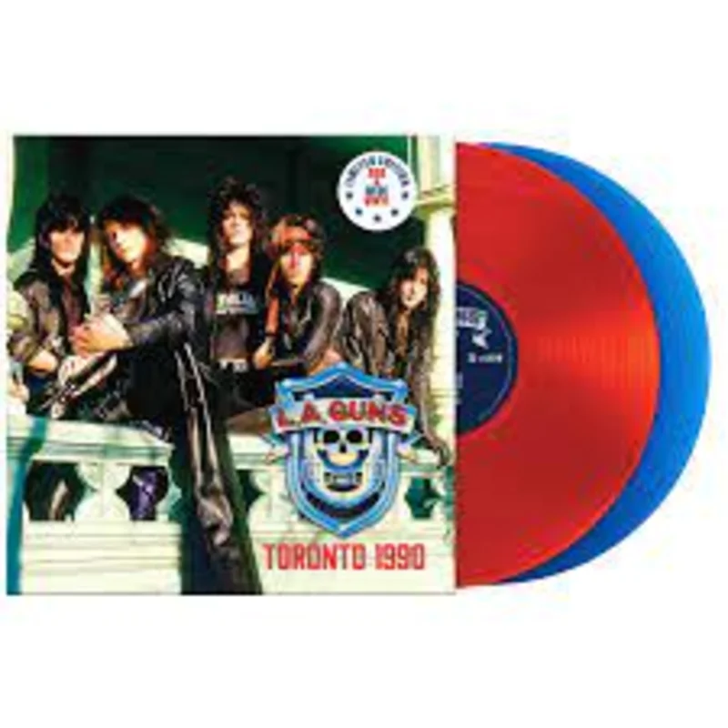 L.A. GUNS 'TORONTO 1990' LP - RED/BLUE