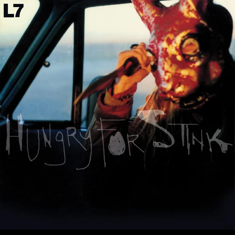 L7 'HUNGRY FOR STINK' LP - CLEAR/RED