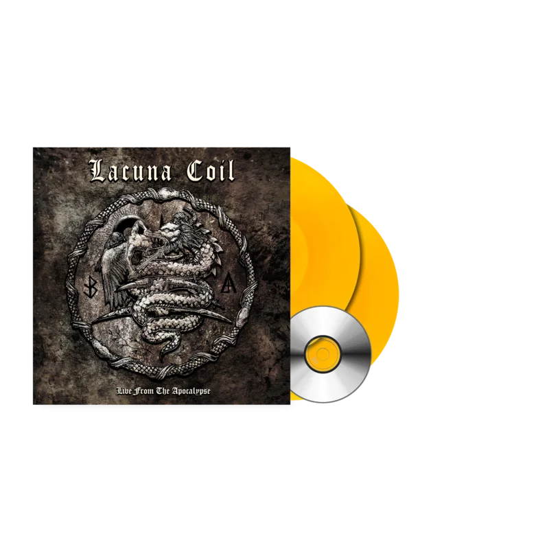 LACUNA COIL LIVE FROM THE APOCALYPSE 2LP + DVD & BOOKLET - EXCLUSIVE - LTD. 300 TRANSPARENT ORANGE