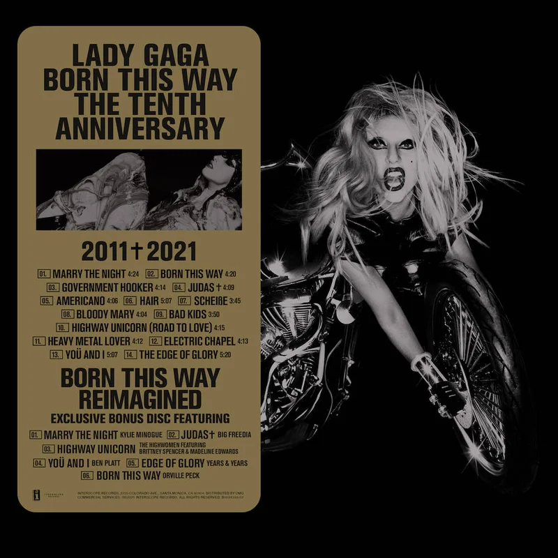 LADY GAGA 'BORN THIS WAY' 10TH ANNIVERSARY 3LP