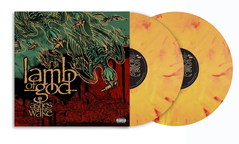 LAMB OF GOD ASHES OF THE WAKE 2LP - EXCLUSIVE - LTD. 500 - ORANGE/RED SMOKE