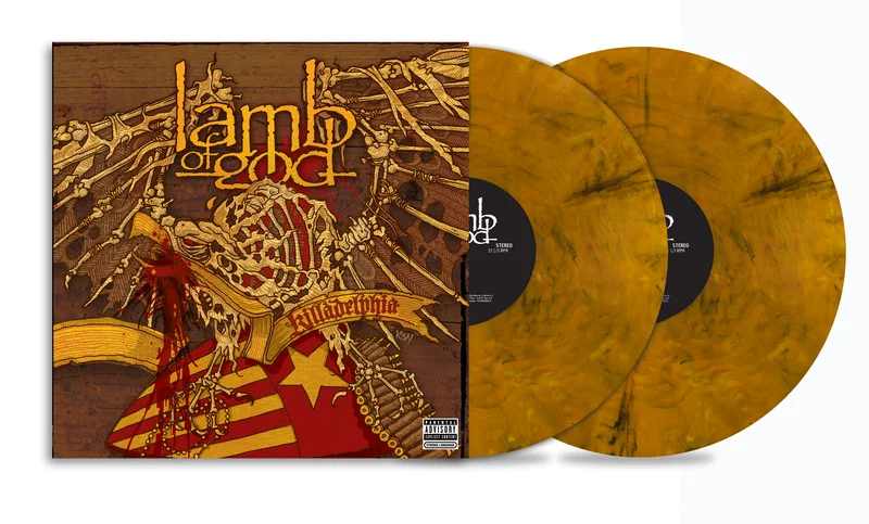 LAMB OF GOD KILLADELPHIA 2LP - EXCLUSIVE - LTD. 500 - DARK GOLD/BLACK SMOKE