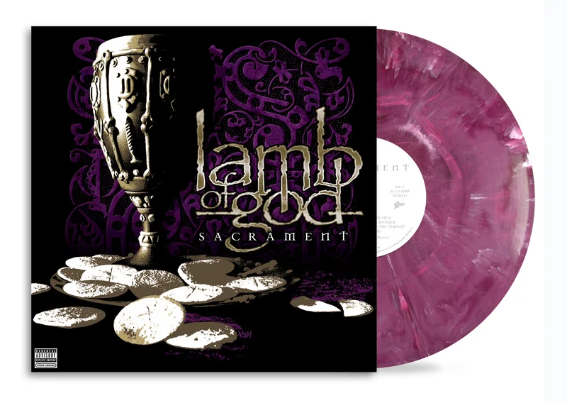 LAMB OF GOD SACRAMENT LP - EXCLUSIVE - LTD. 500 - PURPLE/BURGUNDY SMOKE