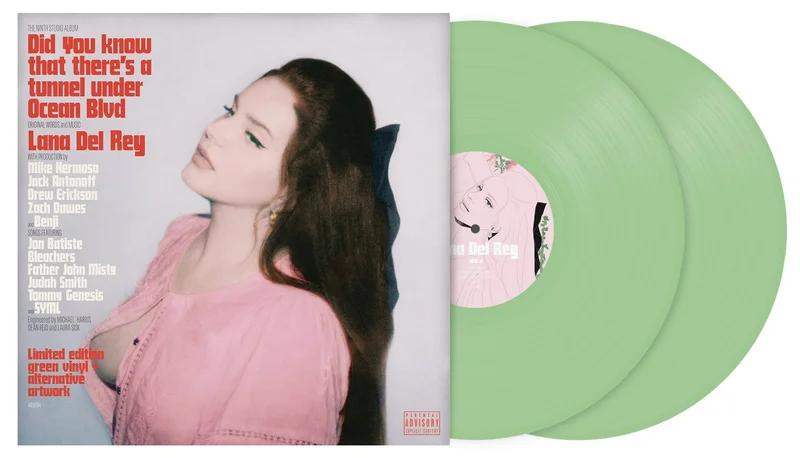 LANA DEL REY 'DID YOU KNOW THAT THERE'S A TUNNEL UNDER OCEAN BLVD' 2LP - LTD. - GREEN