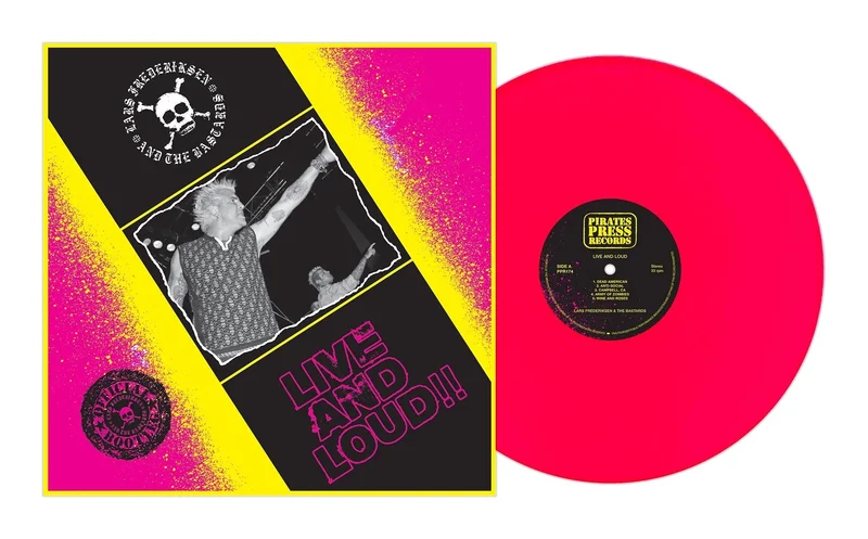 LARS FREDERIKSEN & THE BASTARDS LIVE 'N' LOUD' LP - NEON PINK