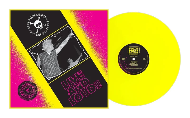 LARS FREDERIKSEN & THE BASTARDS LIVE 'N' LOUD" LP - NEON YELLOW