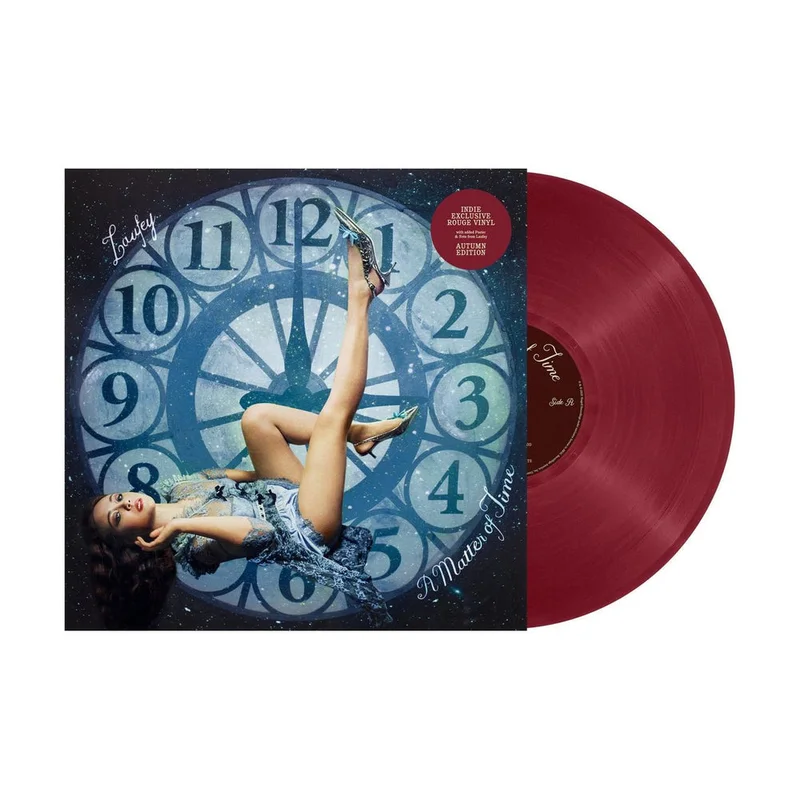 LAUFEY - A MATTER OF TIME - INDIE EXCLUSIVE AUTUMN EDITION - ROUGE RED COLOR - VINYL LP + BONUS 7"