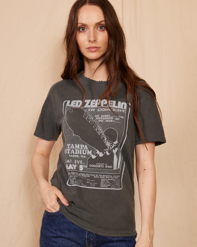 LED ZEPPELIN - 1973 SUNKISSED T-SHIRTS Black