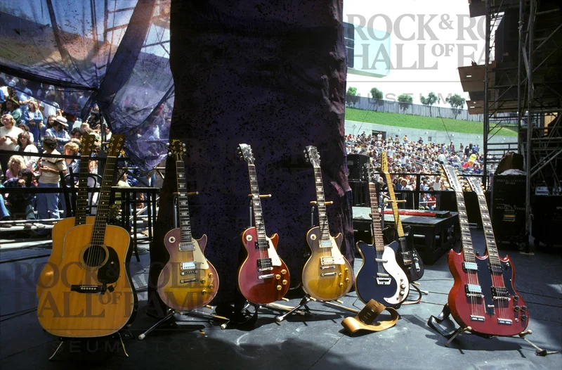 LED ZEPPELIN JIMMY PAGE GUITARS OAKLAND COLISEUM - 1977