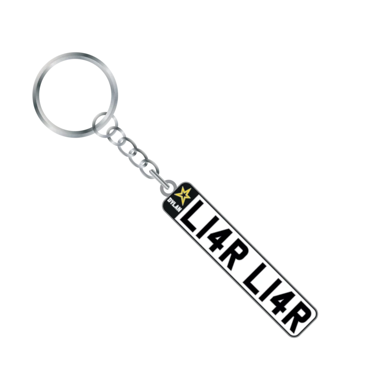 Liar Liar License Plate Keyring