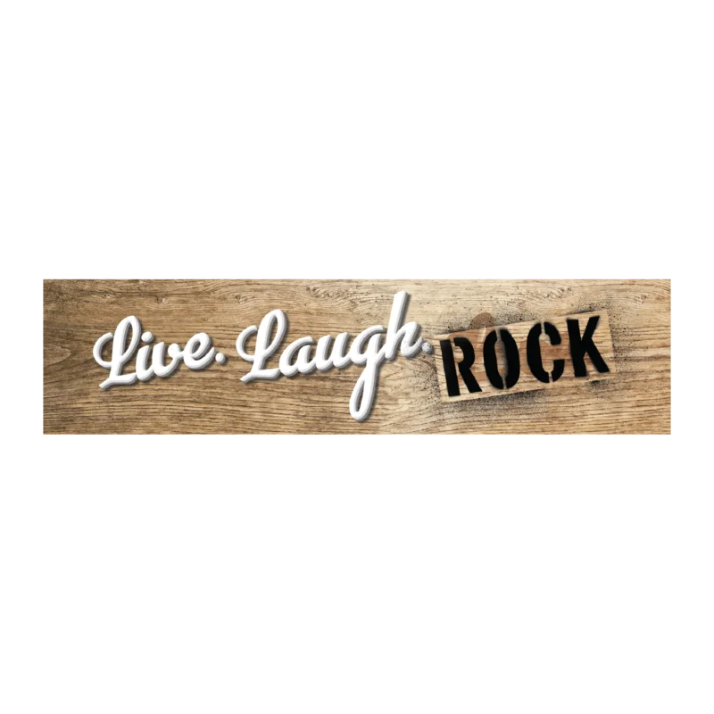 "LIVE. LAUGH. ROCK" MAGNETIC GRILL
