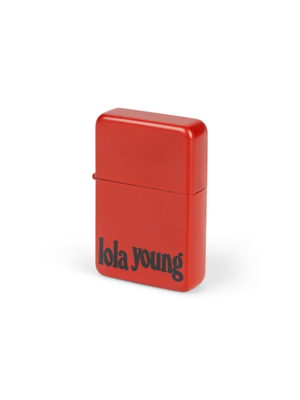 lola young red flip lighter