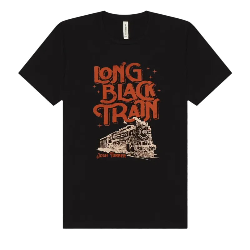 Long Black Train Short Sleeve Tee
