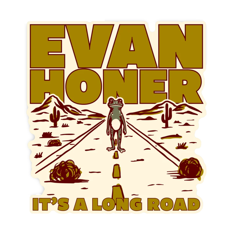 Long Road Frog Sticker