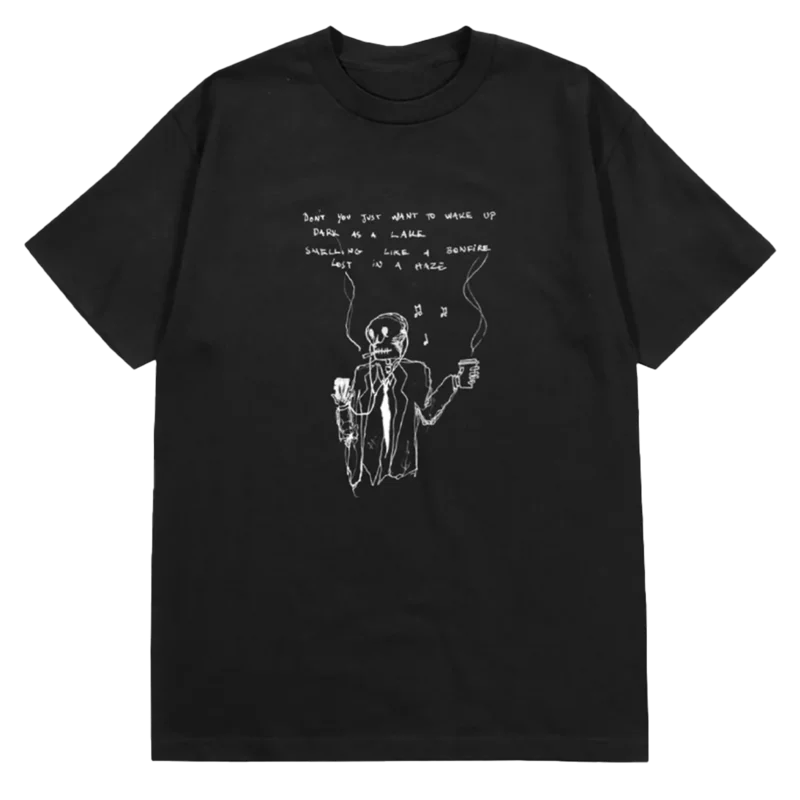 Lost In A Haze Black T-Shirt