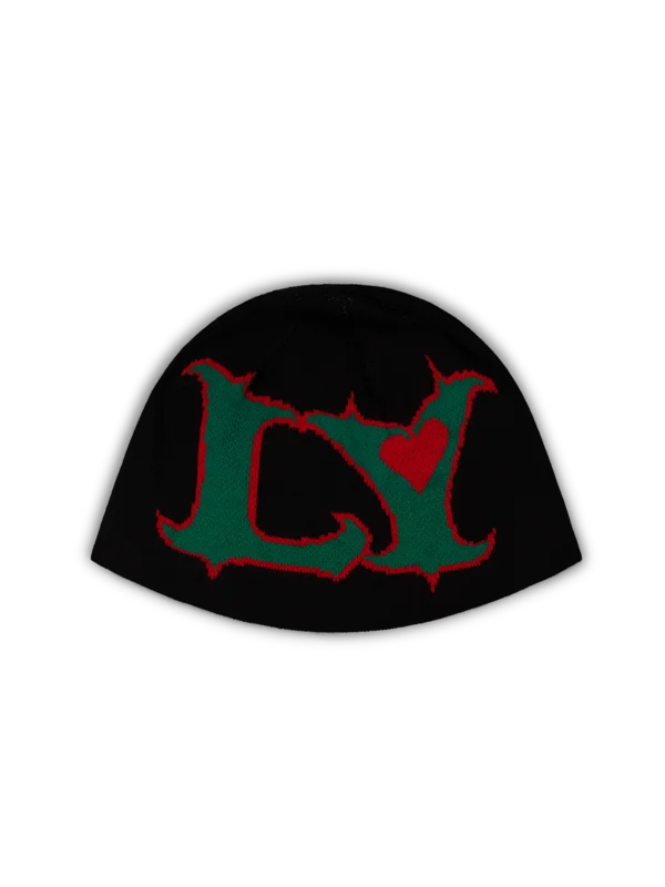 LY black knitted beanie