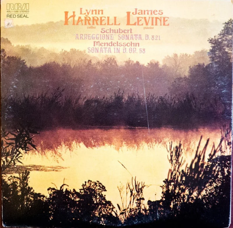 Lynn Harrell: Shubert / Mendelssohn: "Arpeggione" Sonata, D. 821 / Sonata In D Op. 58 12"