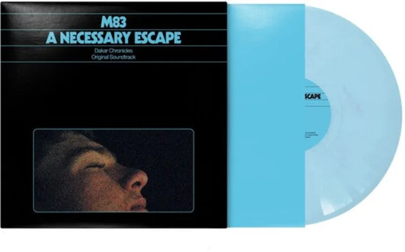M83 'A NECESSARY ESCAPE - DAKAR CHRONICLES (ORIGINAL SOUNDTRACK)' LP - TRANSPARENT  TURQUOISE/MARBLE