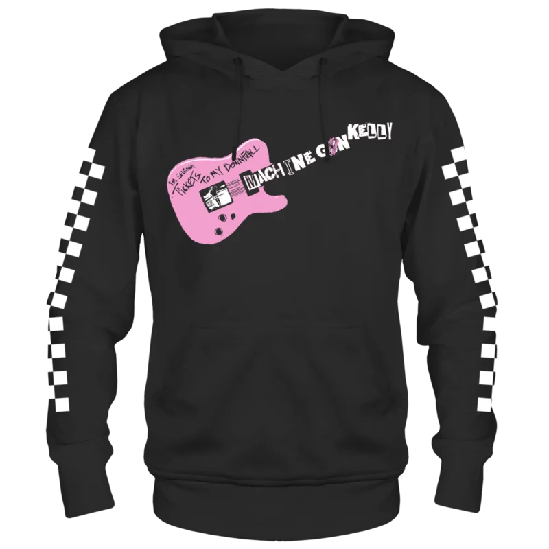 MACHINE GUN KELLY TICKETS TO MY DOWNFALL FRT/BK/SLV BLACK PULL OVER HOODIE BLACK