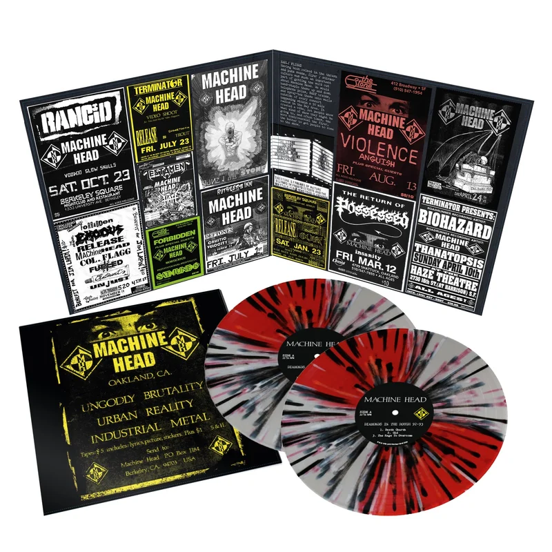 MACHINE HEAD 'DIAMONDS IN THE ROUGH '92-'93 2LP - LTD. 250 - RED/GRAY/BLACK SPLATTER