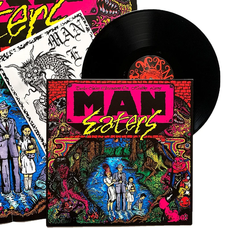 Man-Eaters: Twelve More Observations On Healthy Living 12" Yellow/Pink Vinyl