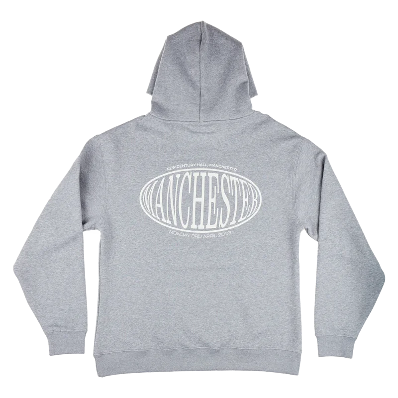 Manchester Tour Hoodie: Heather Grey