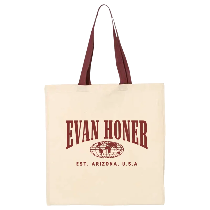 Maroon Globe Tote