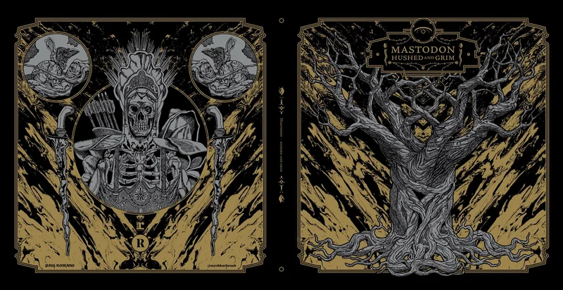 MASTODON x REVOLVER 'HUSHED AND GRIM' SLIPCASE - UNFOLDED