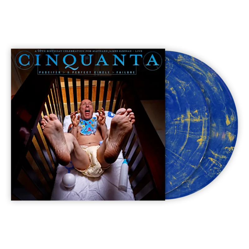 MAYNARD JAMES KEENAN CINQUANTA 2LP - FT. PUSCIFER, A PERFECT CIRCLE, AND FAILURE - LTD. 300 - CLEAR BLUE/GOLD SWIRL
