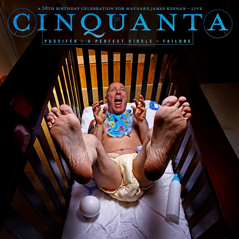 MAYNARD JAMES KEENAN CINQUANTA 2LP - FT. PUSCIFER, A PERFECT CIRCLE, AND FAILURE - LTD. CLEAR BLUE/RED/PINK SWIRL