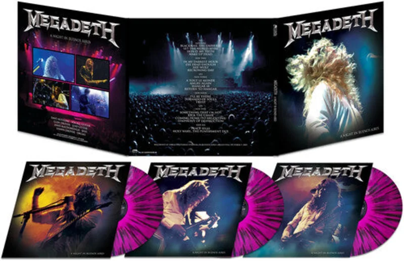 MEGADETH 'A NIGHT IN BUENOS AIRES' 3LP - PURPLE/BLACK SPLATTER