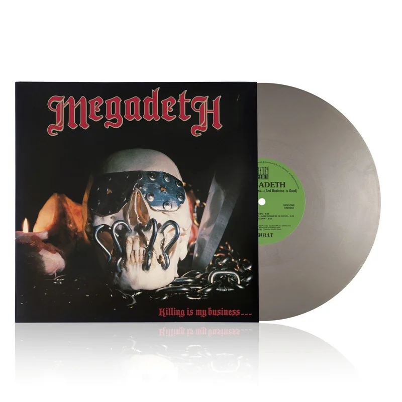 MEGADETH KILLING IS MY BUSINESS...AND BUSINESS IS GOOD! LP - OPAQUE SILVER
