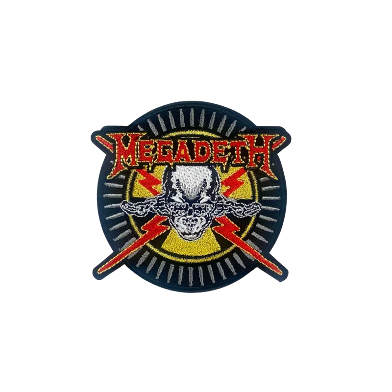 MEGADETH - SKULL & BULLETS - EMBROIDERED PATCH