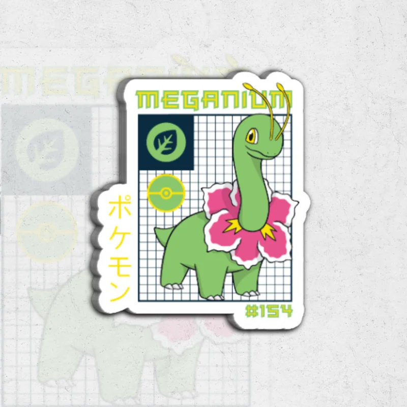 Meganuim (pokmon) - clear vinyl sticker