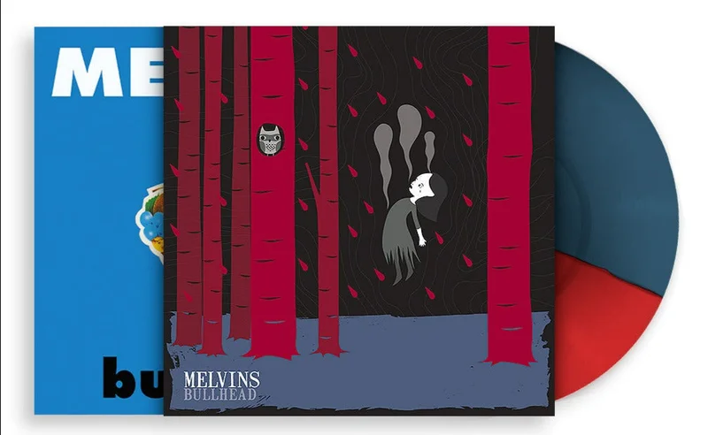 MELVINS BULLHEAD' LIMTED EDITION LP + MACKIE OSBORNE SCREEN PRINT WRAP - RED/BLUE