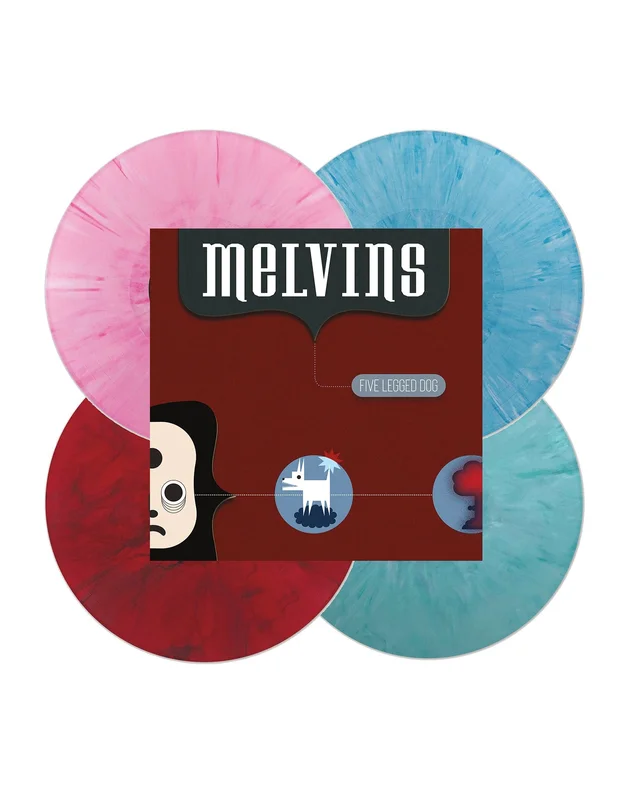 MELVINS 'FIVE LEGGED DOG' 4LP WITH POSTER (Colored Vinyl)