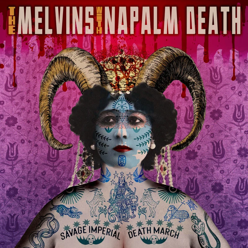 Melvins / Napalm Death: Savage Imperial Death March 12" (purple vinyl)