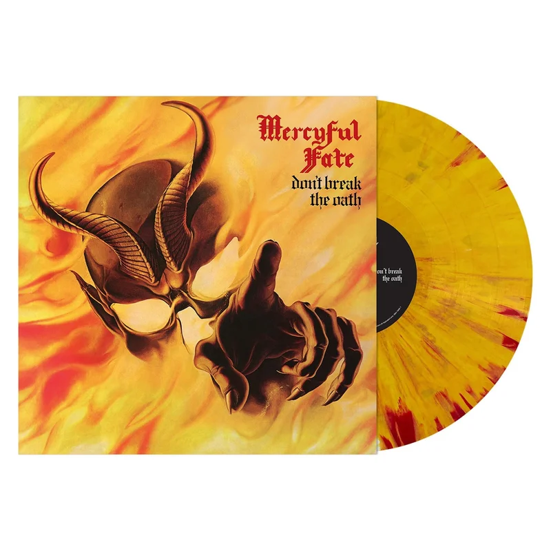 MERCYFUL FATE 'DON'T BREAK THE OATH' LP - YELLOW/RED MARBLE