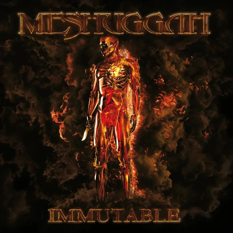 MESHUGGAH 'IMMUTABLE' LP - TRANSLUCENT RED/WHITE/BLACK MARBLED
