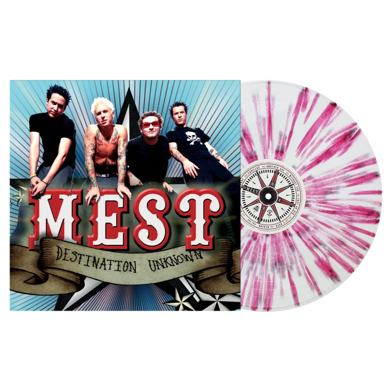MEST 'DESTINATION UNKNOWN' LP - LTD. 250 - WHITE/RED SPLATTER