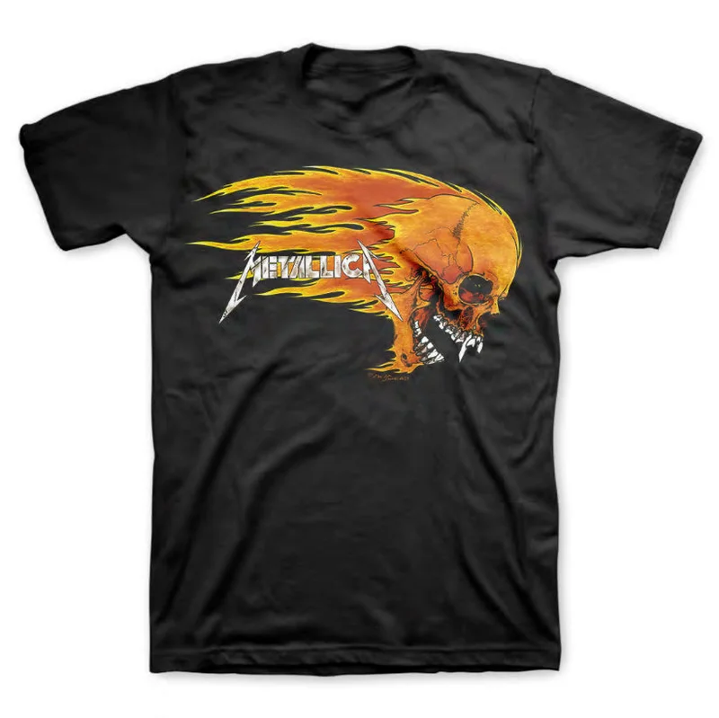 METALLICA 'FLAMING SKULL' T-SHIRT