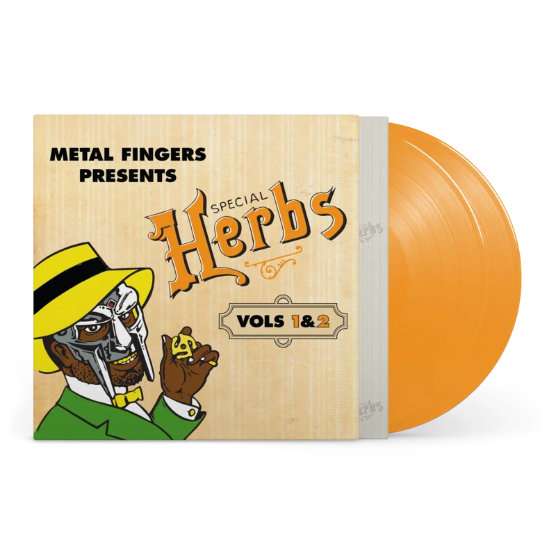 MF DOOM 'METAL FINGERS PRESENTS: SPECIAL HERBS VOL. 1 & 2' 2LP - MUSTARD YELLOW