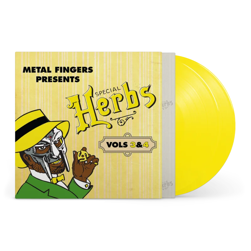 MF DOOM 'METAL FINGERS PRESENTS: SPECIAL HERBS VOL. 3 & 4' 2LP - LEMON YELLOW
