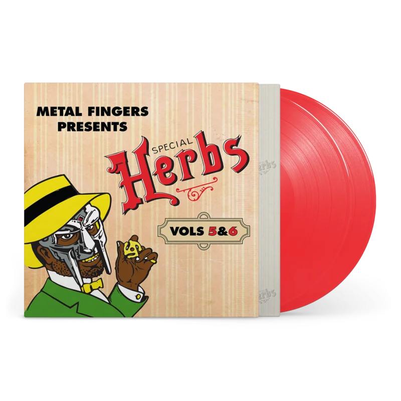 MF DOOM 'METAL FINGERS PRESENTS: SPECIAL HERBS VOL. 5 & 6' 2LP - APPLE RED