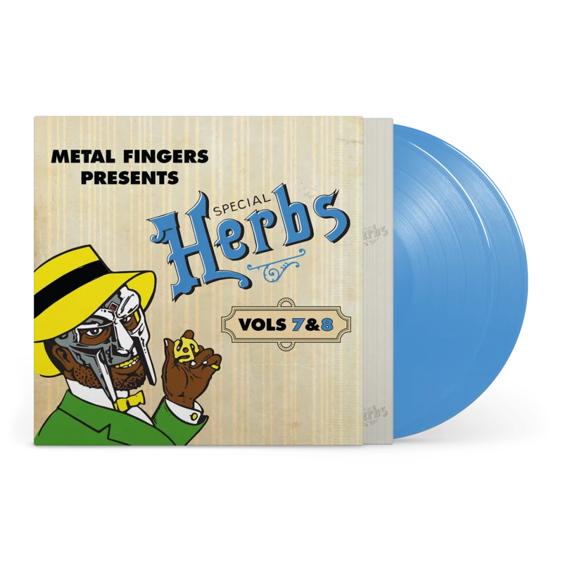 MF DOOM 'METAL FINGERS PRESENTS: SPECIAL HERBS VOL. 7 & 8' 2LP - SKY BLUE