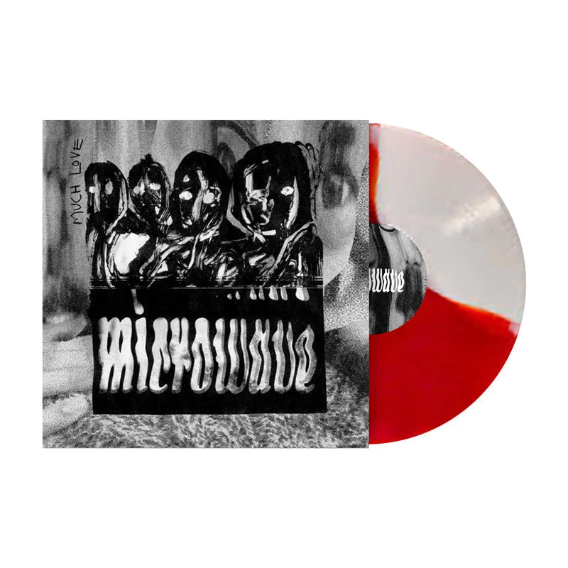 MICROWAVE MUCH LOVE ANNIVERSARY EDITION LP - LTD. 300 - TRANSPARENT RED/BONE MOON PHASE