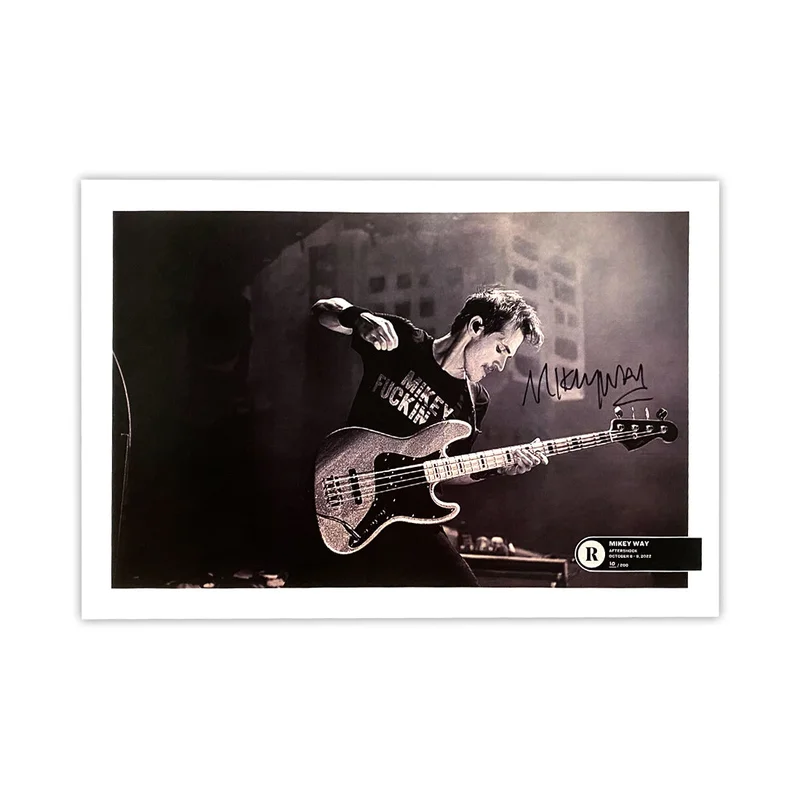 MIKEY WAY X REVOLVER X AFTERSHOCK - SIGNED FESTIVAL POSTER