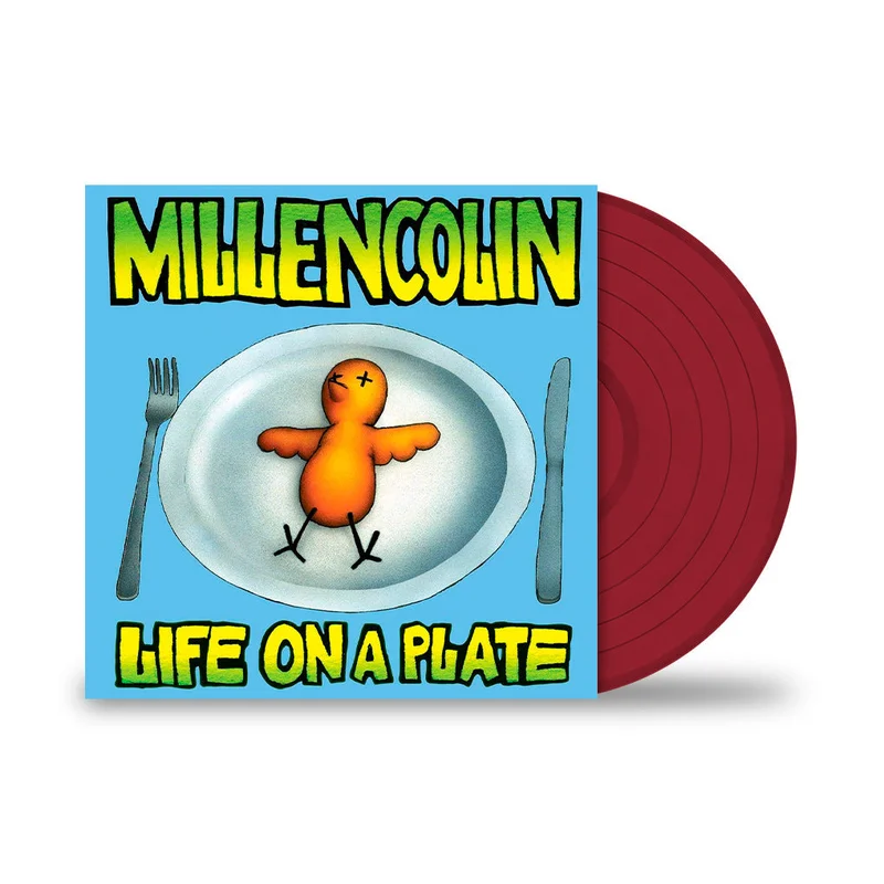 MILLENCOLIN LIFE ON A PLATE LP - LTD. 300 - OPAQUE APPLE RED